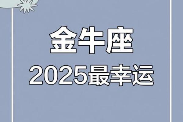 金牛座2025年感情运势