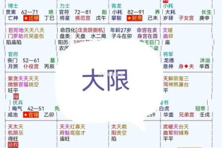 紫微斗数大限紫薇天相